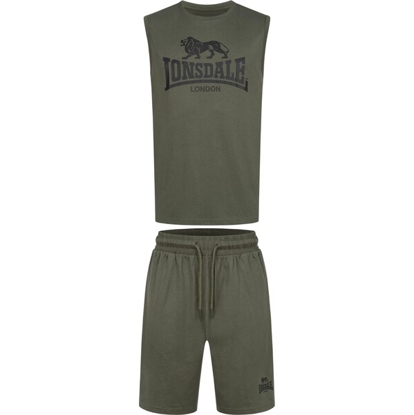 LONSDALE Joggingová súprava Allanton olivová / čierna 65795298