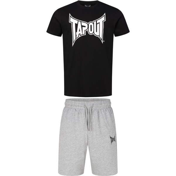 Tapout Joggingová súprava Walker sivá melírovaná / čierna 65888273