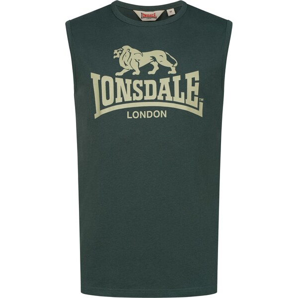 LONSDALE Tričko Clopton trstinová / tmavozelená 65795313