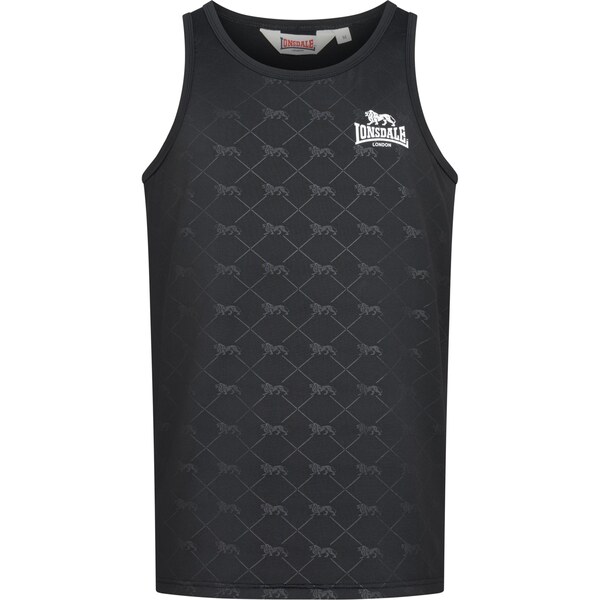 LONSDALE Tričko Sandringham sivá / čierna / biela 65795354