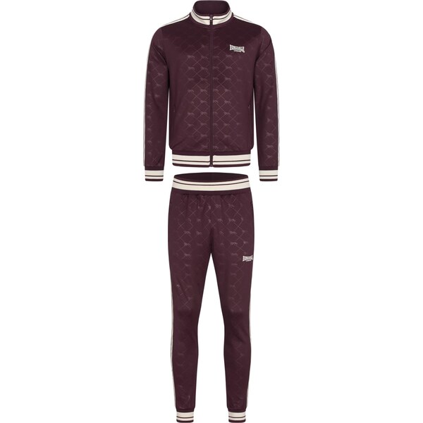 LONSDALE Joggingová súprava Ashwell nebielená / tmavočervená 65888398