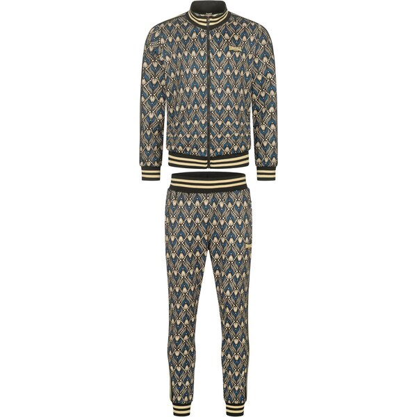 LONSDALE Joggingová súprava Rendale piesková / nebesky modrá / čierna 65795374