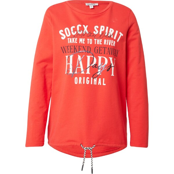 Soccx Mikina červená / čierna / biela 66009038