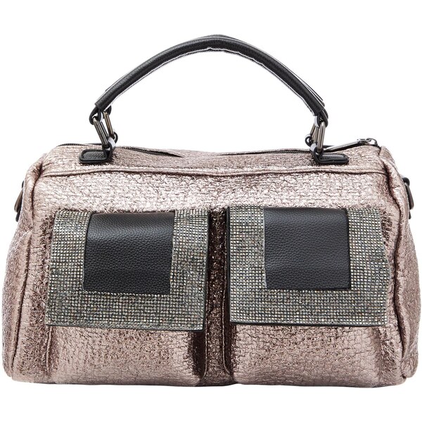 NAEMI Kabelka ružové zlato / tmavosivá / strieborná 65791778