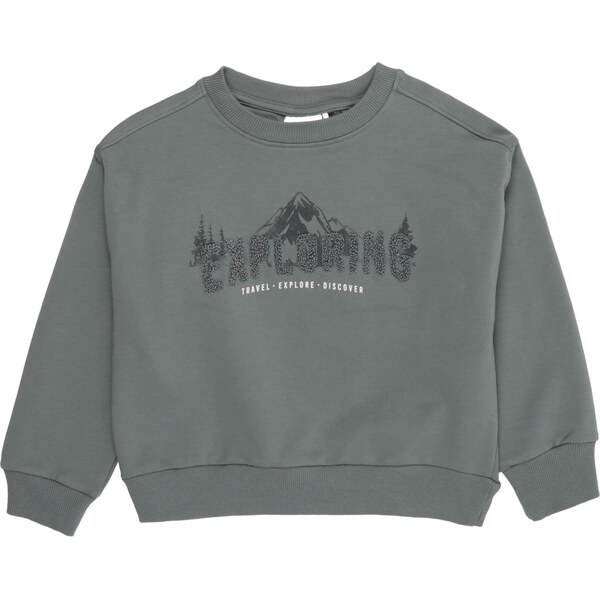 EN FANT Mikina smaragdová / tmavozelená / šedobiela 66009900