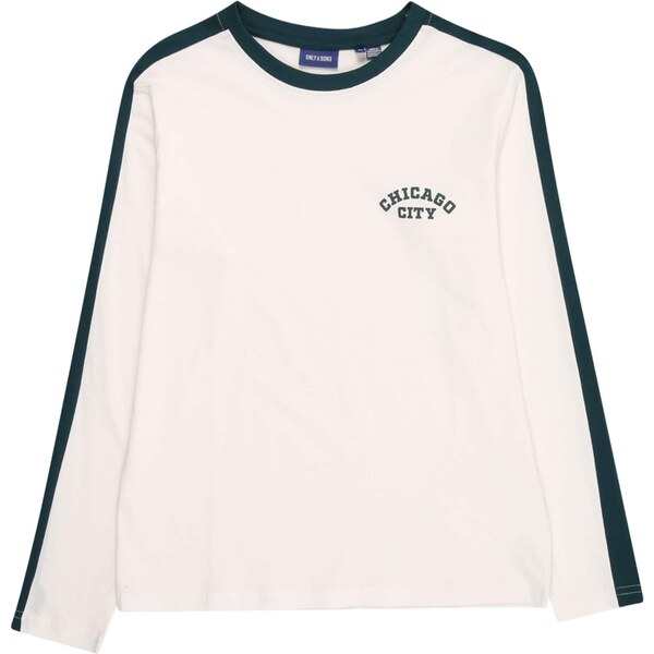 Only & Sons Junior Tričko OSJNICKY tmavozelená / biela 65896306