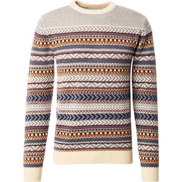 Lindbergh Sveter piesková / námornícka modrá / sépiová / karmínovo 65906777