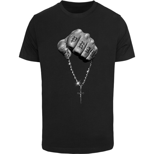 Mister Tee Tričko Faith Meets Strength sivá / svetlosivá / čierna / 66298136