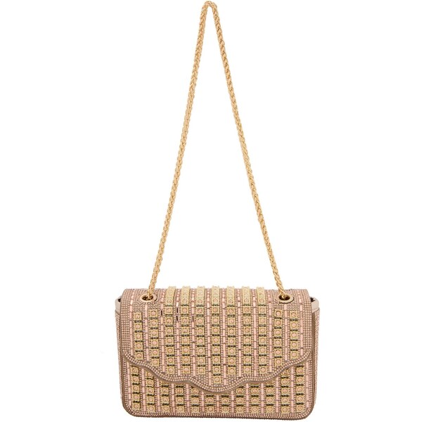 faina Kabelka na rameno Elegant šampanské / zlatá 66141232