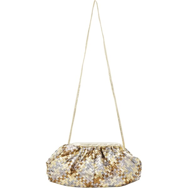 faina Listová kabelka zlatá žltá / zlatá / striebornosivá 66141273