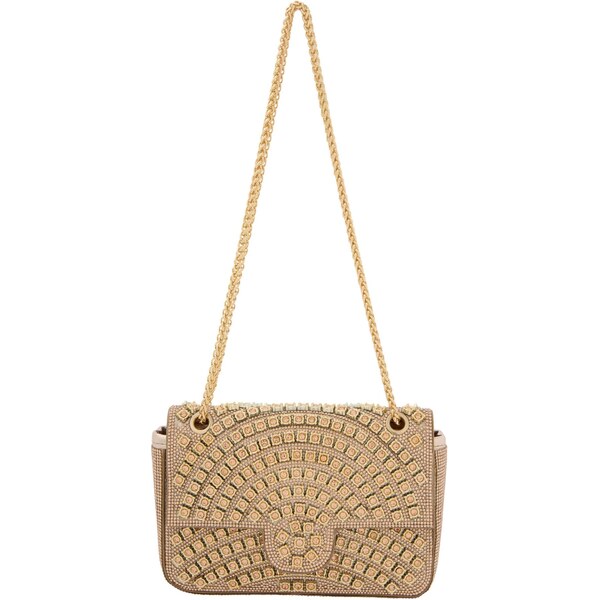 faina Listová kabelka šampanské / zlatá 66141409
