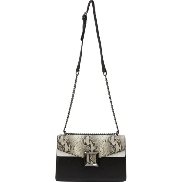 faina Taška cez rameno tmavošedá / farby bahna / čierna / biela 66141216