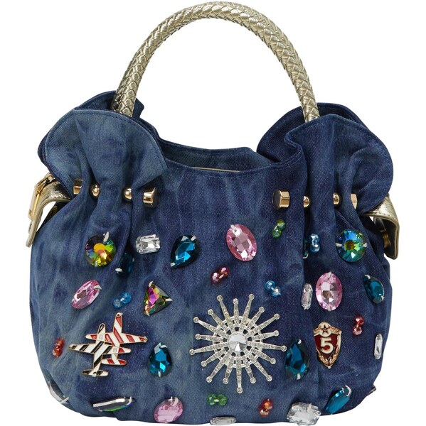 NAEMI Kabelka modrá denim / zmiešané farby 65792792