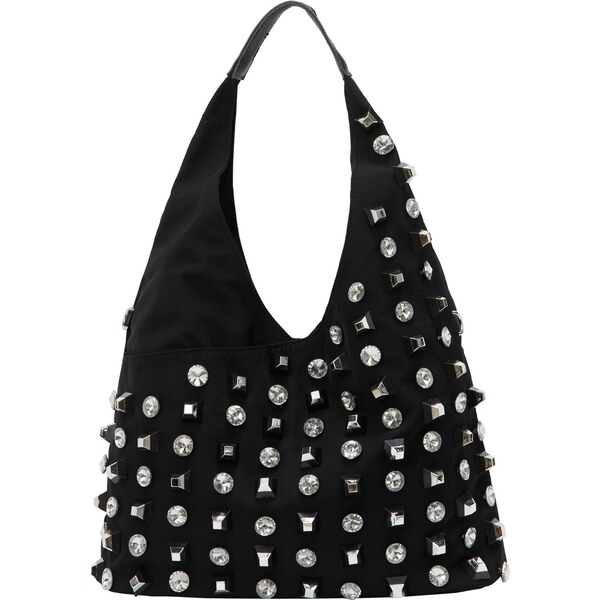 NAEMI Kabelka na rameno čierna / strieborná 65792808