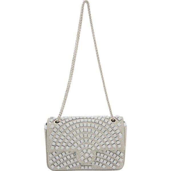 faina Listová kabelka strieborná 66141432