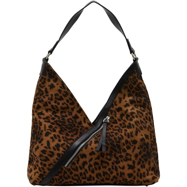 NAEMI Kabelka na rameno hnedá / čierna 65793007