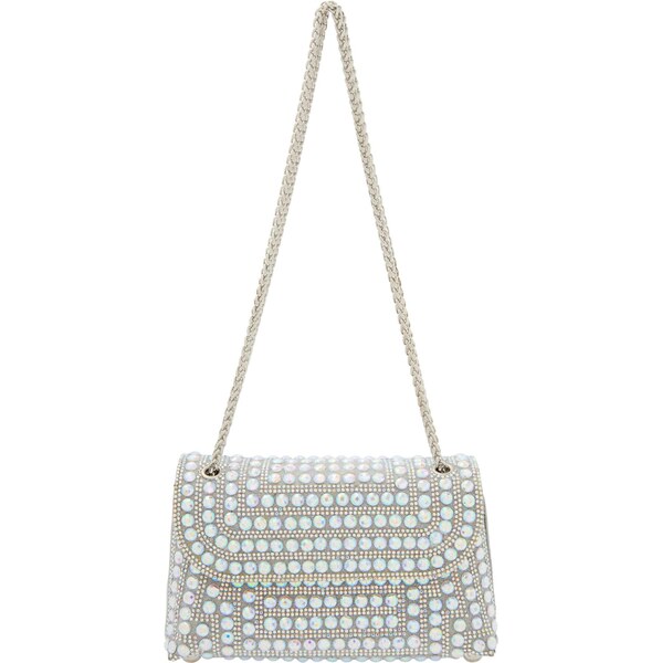 faina Listová kabelka strieborná 66141415