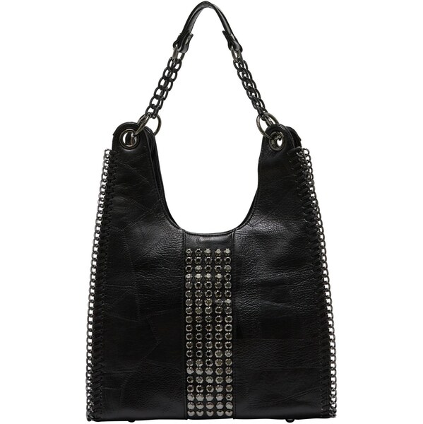 NAEMI Kabelka na rameno čierna / strieborná 65793092