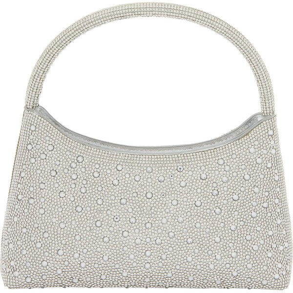 faina Listová kabelka strieborná / perlovo biela 66140404