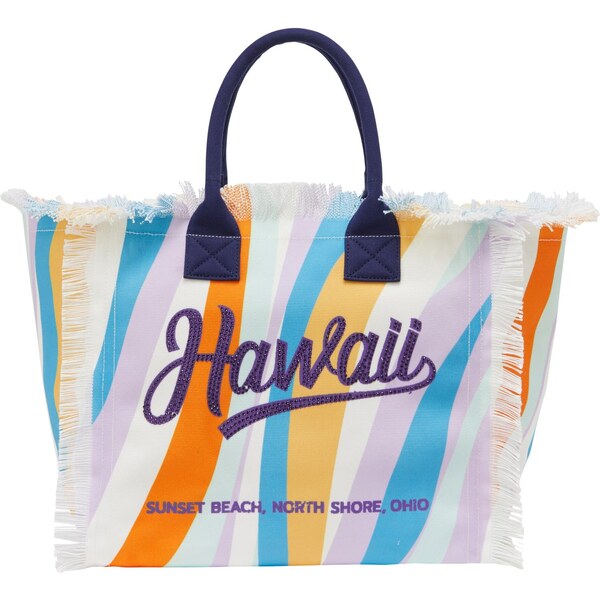 ebeeza Shopper modrá / námornícka modrá / pastelovo fialová / oranžová 65793946