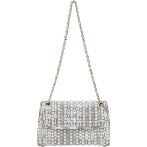 faina Kabelka na rameno strieborná / priehľadná / perlovo biela 66141155