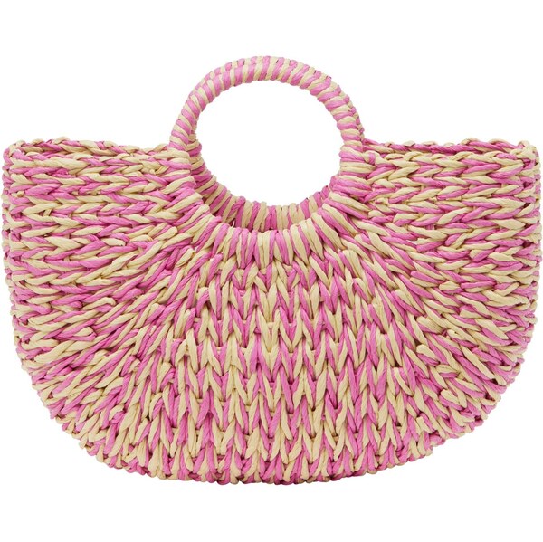 ebeeza Plážová taška béžová / ružová 65794047
