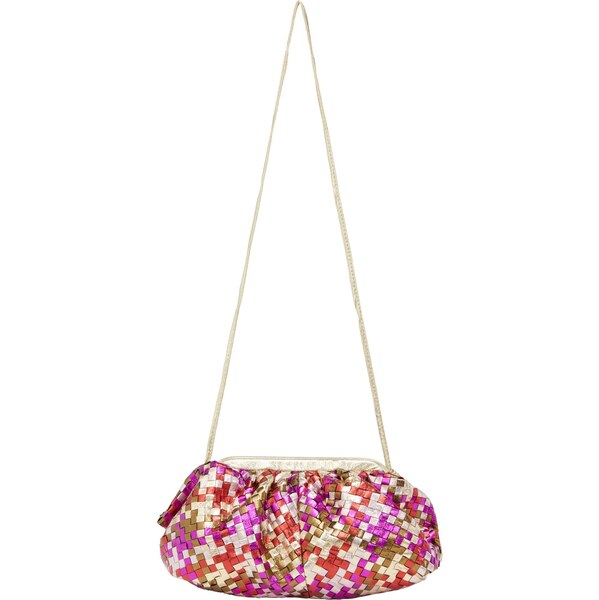 NAEMI Listová kabelka zlatá / tmavooranžová / ružová 65794071