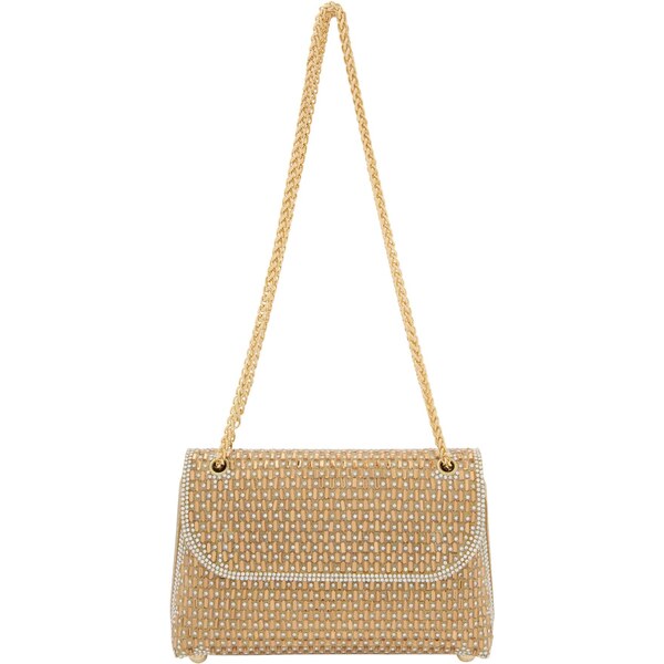 faina Kabelka na rameno béžová / zlatá / priehľadná 66141212