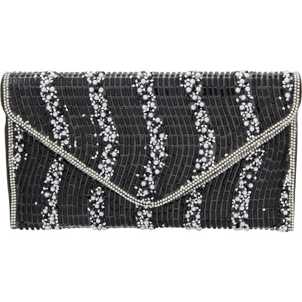 faina Listová kabelka čierna / priehľadná 66141402