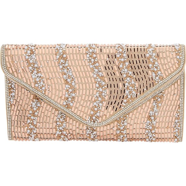 faina Listová kabelka šampanské / strieborná / perlovo biela 66141578