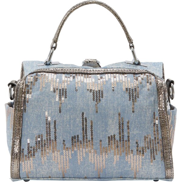 NAEMI Kabelka pastelovo modrá / strieborná 65794155