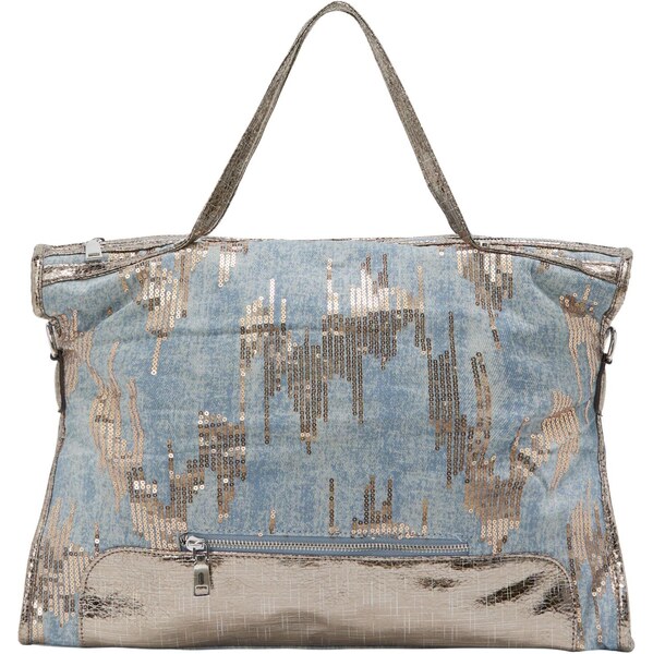 NAEMI Kabelka modrá denim / zlatá 65794220