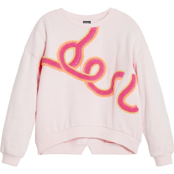 Desigual Mikina púdrová / červená 65883282