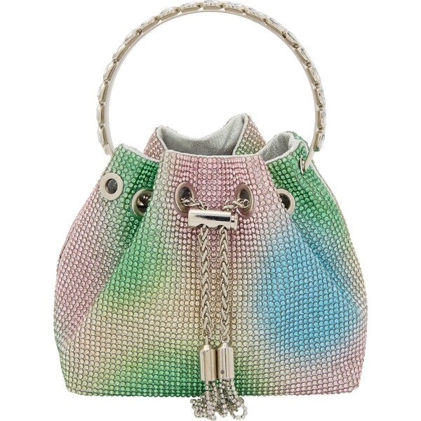 NAEMI Kabelka modrá / zelená / ružová 65794796