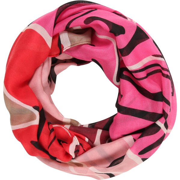 CODELLO Kruhový šál fialová / ružová / červená / čierna 65922117