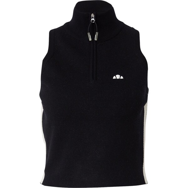 ELLESSE Vyšívaný top Surista čierna / biela 65896524