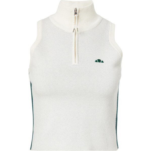 ELLESSE Vyšívaný top Surista šedobiela 65896522