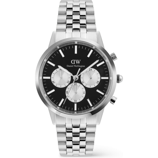 Daniel Wellington Iconic 42 Chronograph Arch 5-Link Onyx Panda Silver 66587996