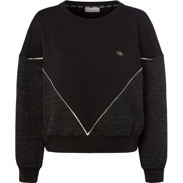 Liu Jo Mikina čierna / čierna melírovaná / biela 65635829