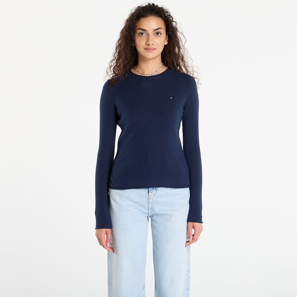 Sveter Tommy Hilfiger Soft Wool C-Nk Ls Sweater Blue S 65802664