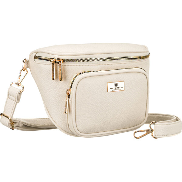 Peterson Svetlobéžová dámska crossbody kabelka z ekologickej kože so 66067101