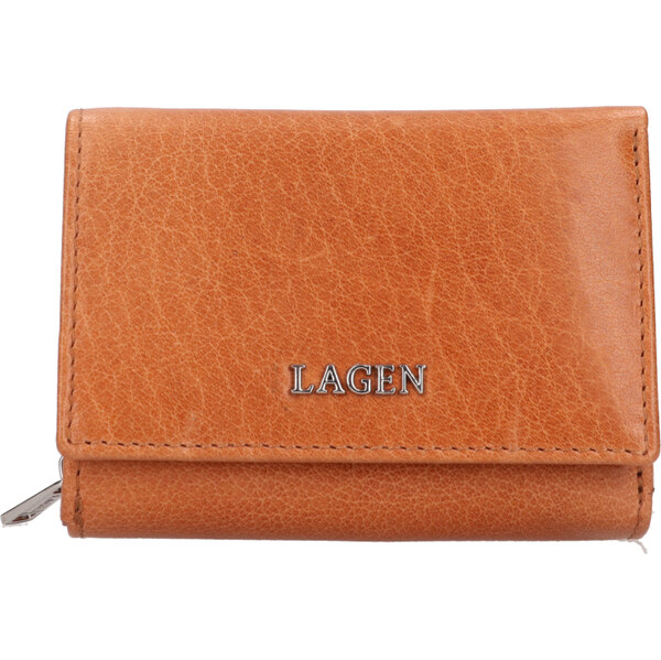 Lagen Dámska kožená peňaženka LG-27718 koňak 65802806