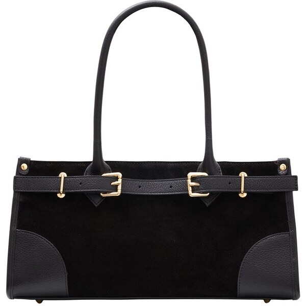 Glamorous by GLAM Černá kabelka kombinace semiš 65802881