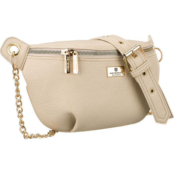 Peterson Béžová dámska crossbody kabelka z ekologickej kože so zipsom 66067099