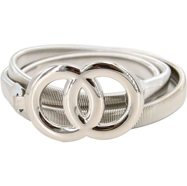 Lifestyle Dámsky pružinový opasok round Strieborný 65225906