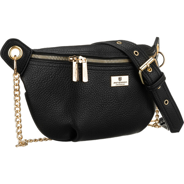 Peterson Čierna dámska crossbody kabelka z ekologickej kože s 66067100