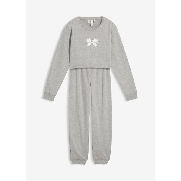bonprix Domáce oblečenie s mäkkou bavlnou, farba šedá 65805852