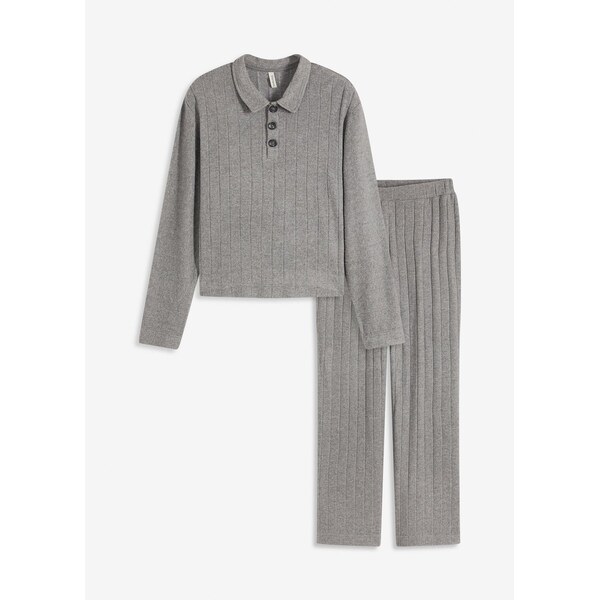 bonprix Domáce oblečenie z mäkkého vrúbkovaného materiálu, oversized, 66023132