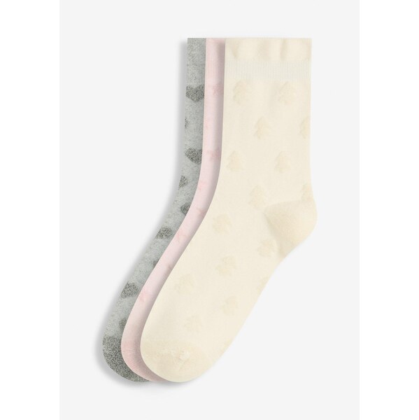 bonprix Mäkké ponožky (3 ks), jemné bez odtláčania, farba béžová 65805884