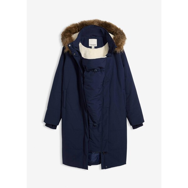 bonprix Materský kabát, vatovaný 3v1, s funkciou na nosenie, farba 65805882